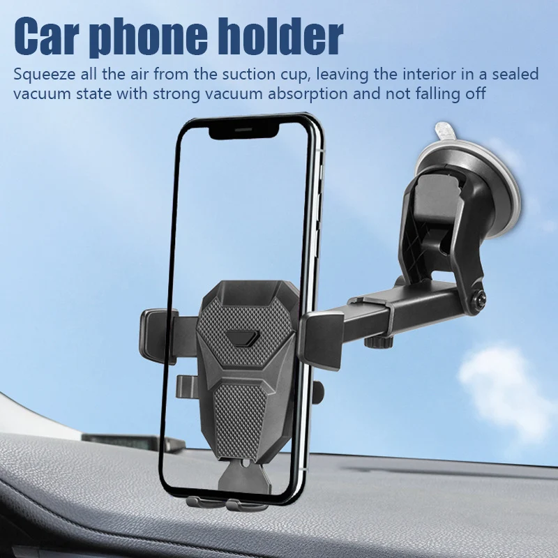 Car Phone Mount Long Arm Suction Cup Sucker Car Phone Holder Stand Mobile Cell Support For iPhone Huawei Xiaomi Redmi Samsung