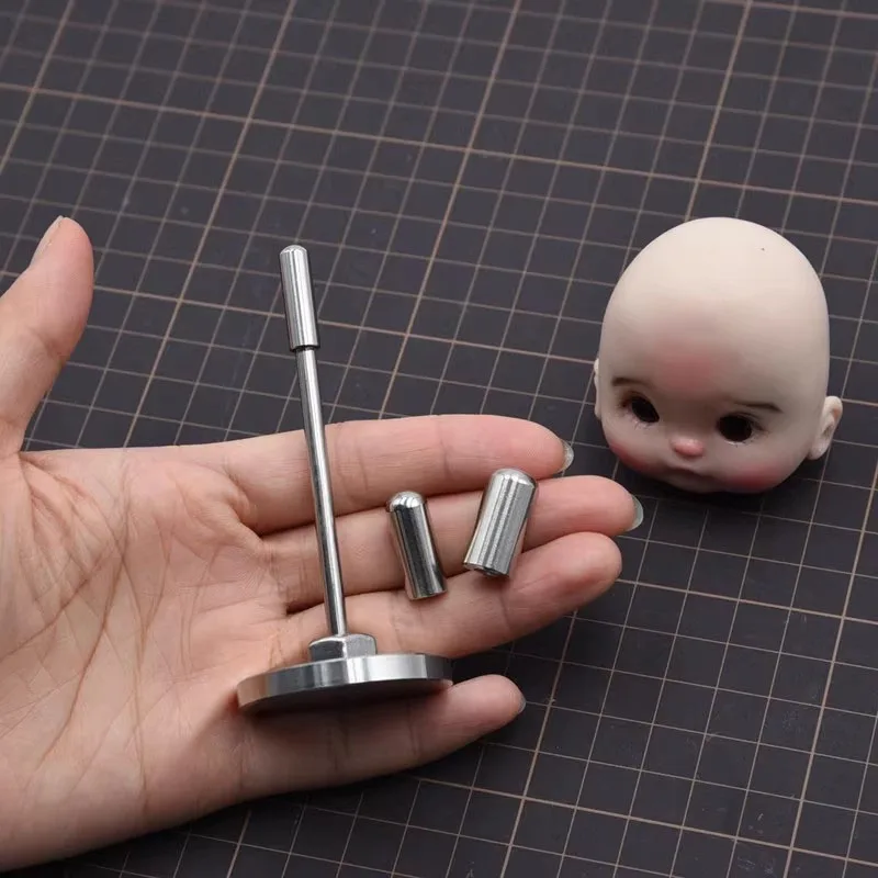 

OB11 Soft Clay Homemade Doll Head Multi Functional Bracket Neck Hole Artifact Clay DIY BJD Doll Head Bracket Tool Rotatable