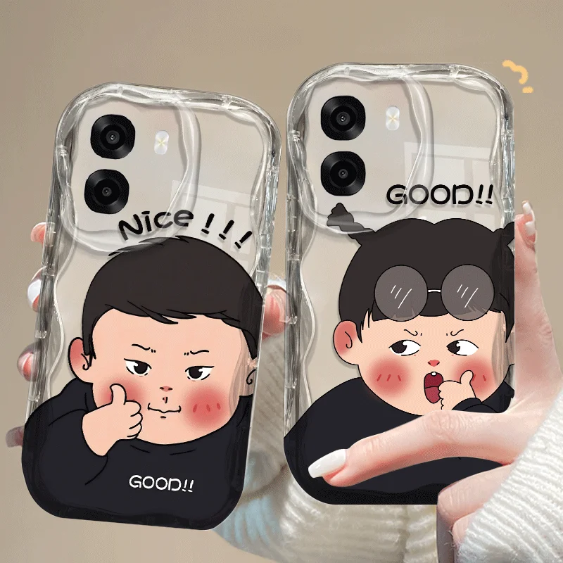 Flexible TPU Case For OPPO A6x A6k A6t A6 Pro 5G 5G Protective Cover Shockproof Boy & Girl Pattern Fundas