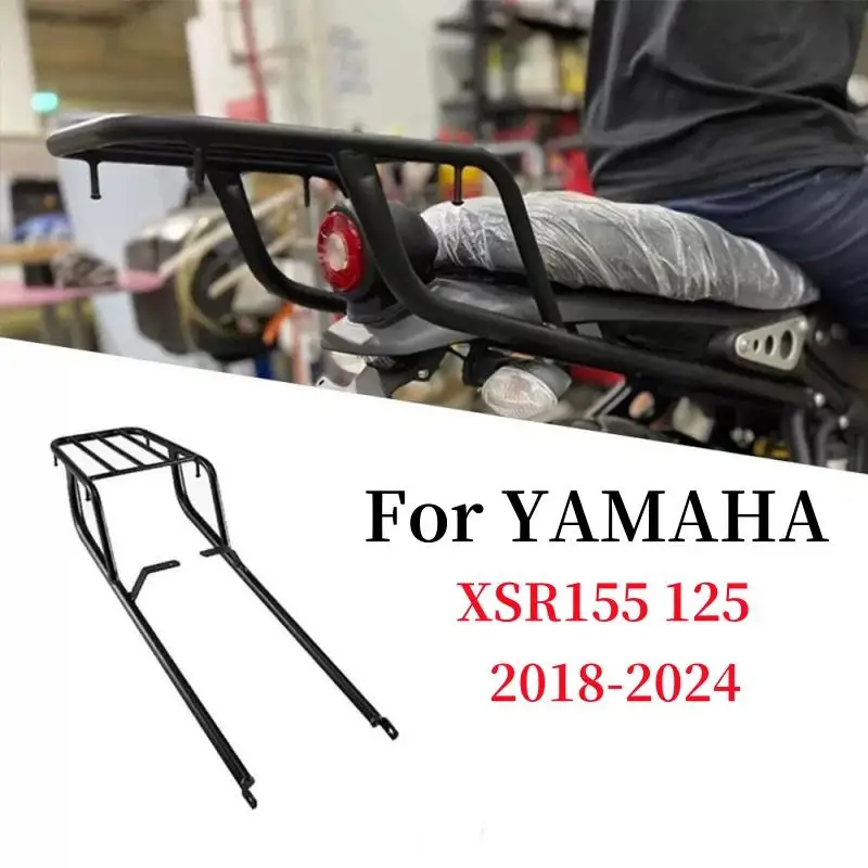 

For Yamaha XSR155 2018-2024 years Rear Detachables Backrest Luggage Rack Cargo Support Holder Bracket Cargo Tail Rack