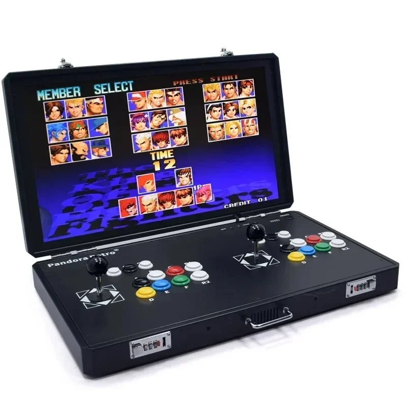 H3 S812 Game Machine Retro Double Rocker Folding Portable 24 Inch Home Game Fighting Machine Custom Pandora Arcade Moonlight Box