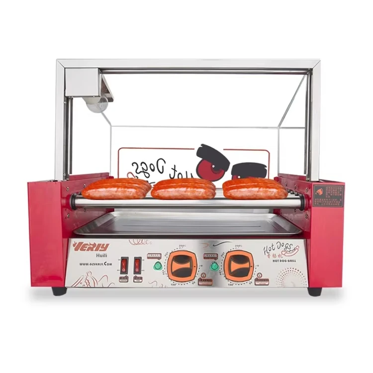 

Quality Goods Fully Automatic Stainless Steel Roller Commercial Independent Temperature Controlled Hot Dog Machine