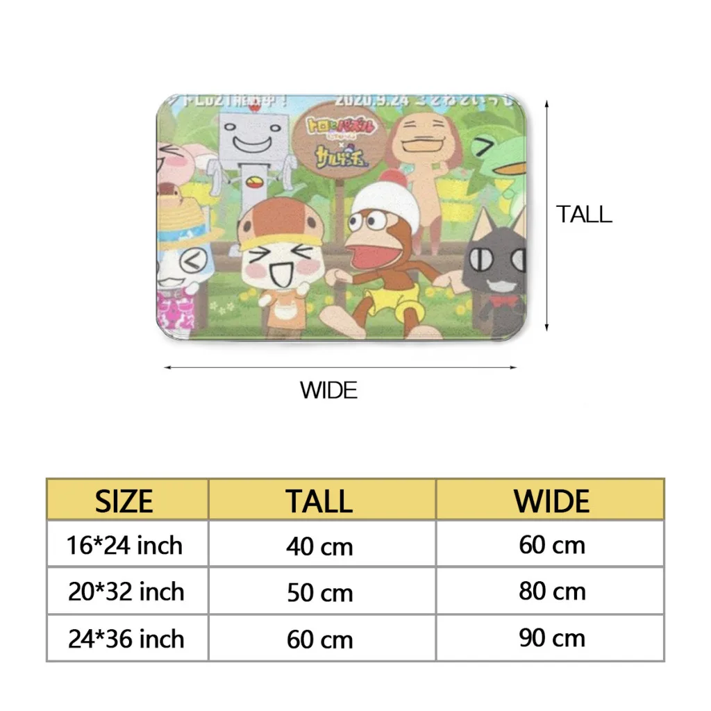 Inoue Toro Cute Cat Living Room Rug Carpet Flannel Slip Mat Decor Aesthetic Dressing