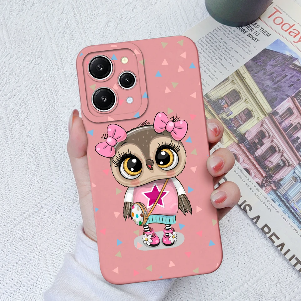 Case For Xiaomi Redmi 12 4G Love Heart Soft Silicone Cover Protective Shockproof Coque For Redmi12 5G Funda Redmi 12 Phone Shell