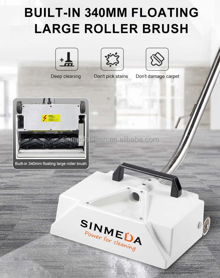 Commercial 55-Liter Carpet Cleaning Machine Heavy-Duty Steam Cleaner For Sofa Curtain Mattress Stain Removal Electric Plastic view 3