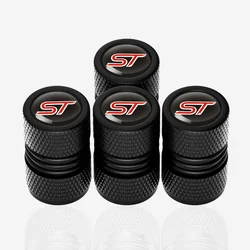 4Pcs Car Tire Wheel Valve Caps Tyre Rim Stem Covers For Ford ST Line Focus X 2 3 Mondeo Fiesta Kuga MK2 MK3 MK4 Accessories