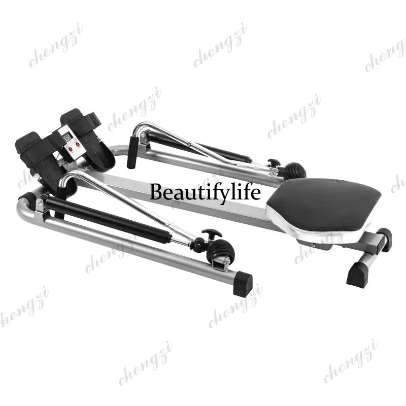 Liquid resistance rowing machine Foldable fitness rowing boat training abdominal device, small rowing equipment