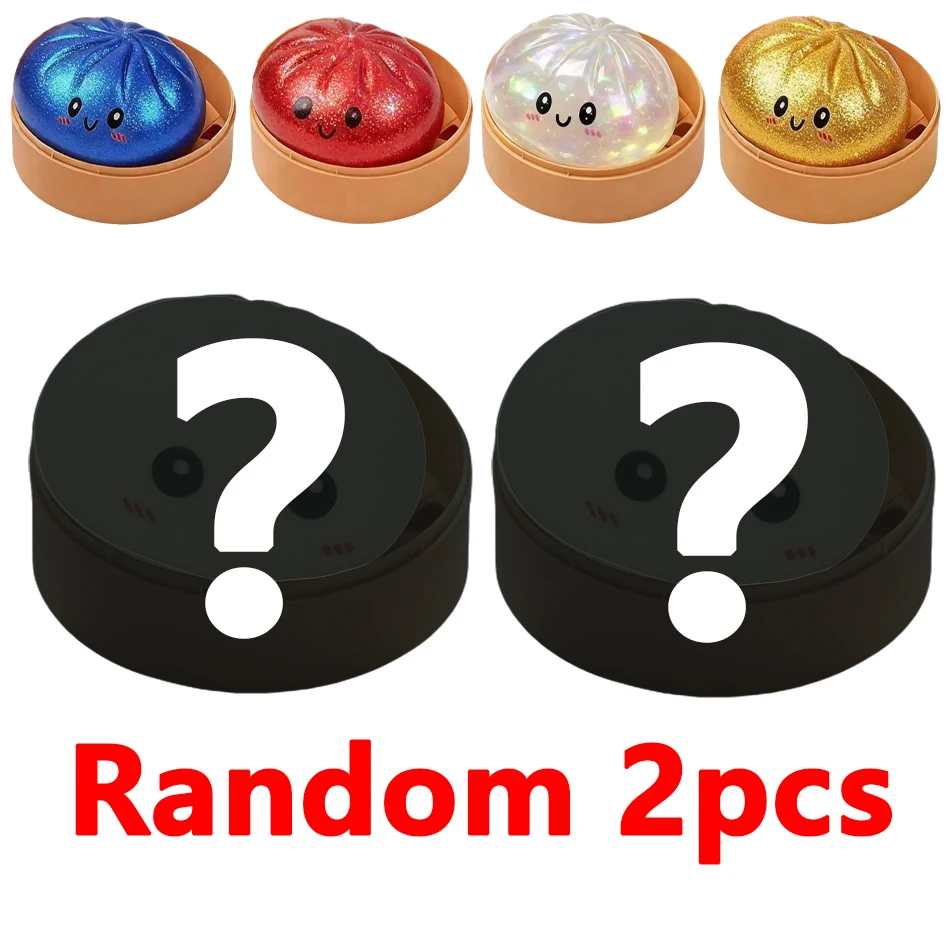 11 Stijlen Realistische Reuze Dumpling Knijp Speelgoed Met Bamboe Stoommandje Zachte Deegbal Decompressie Fidget Speelgoed Grappig Creatief Cadeau