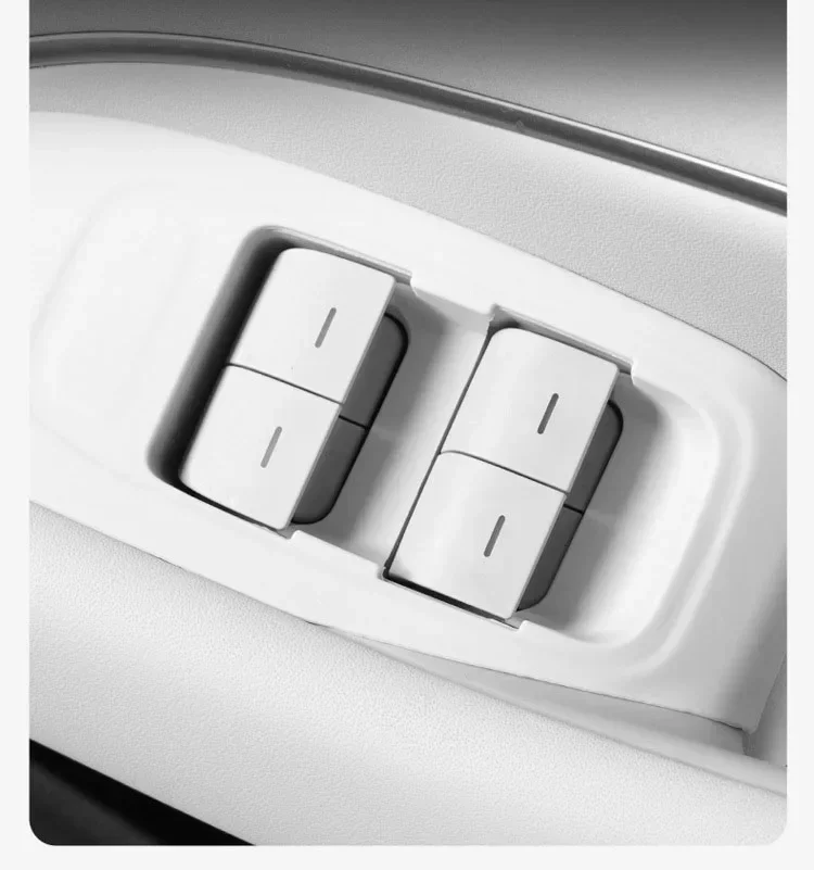 Window Button Frame Panel Protective Pad For Xiaomi SU7 2024 Car Styling Window Lifting Panel  Protective Sticker Accessories