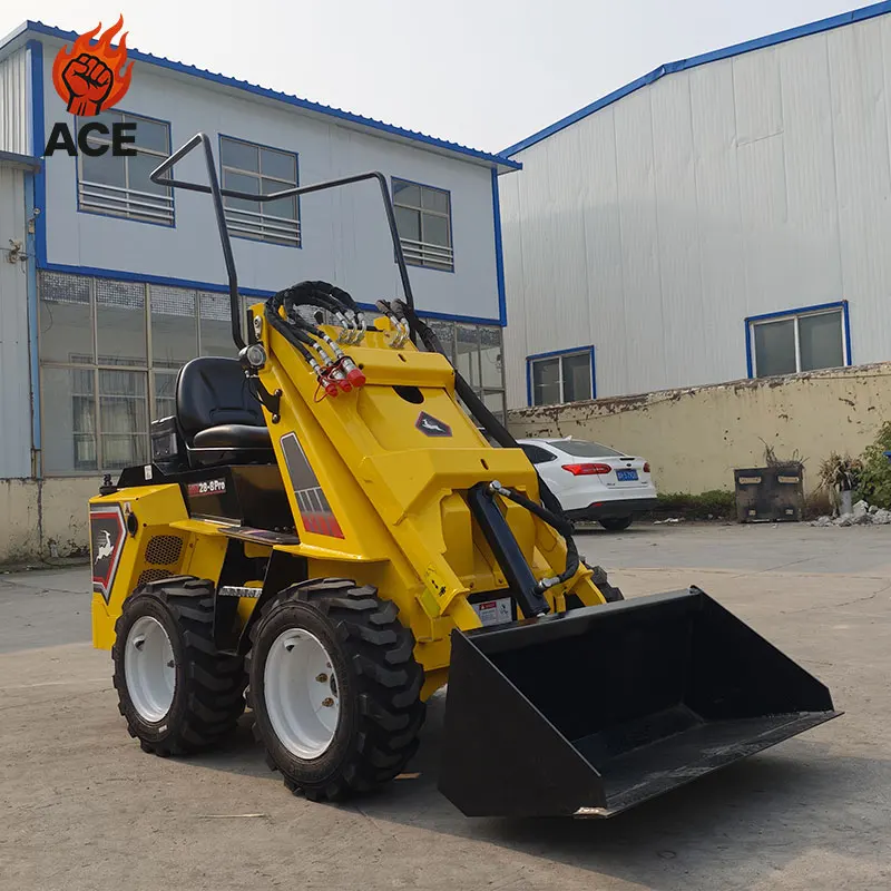 Frete grátis mini carregadeira barata skid steer EPA Diesel Mini carregadeira de rodas cor personalizada mini skid steer com cortador de grama