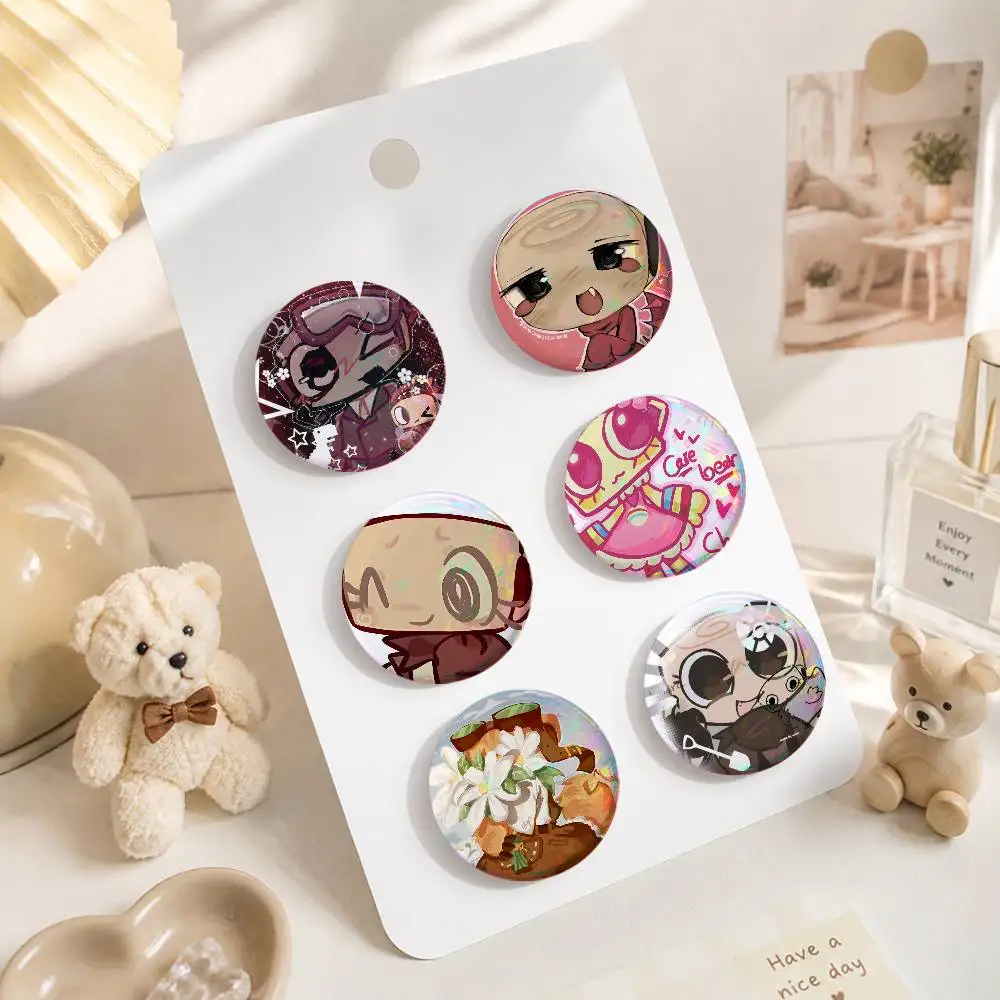 A-Shelly Badge On Backpack Accessories Manga Icons Pins Round Cartoon Brooches For Clothes Bag Decor Gifts