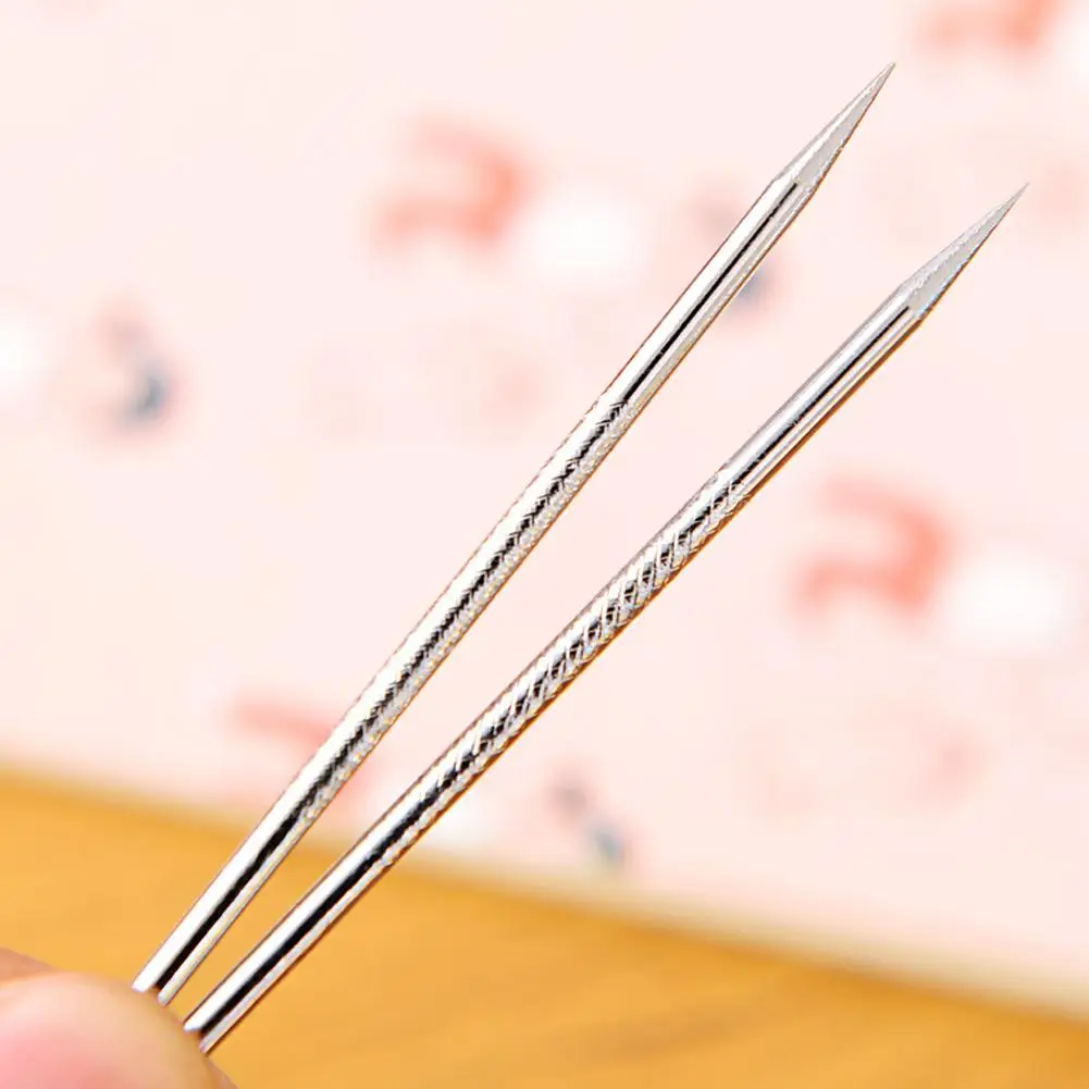 Dispositivo de remoção de acne cravo de aço inoxidável, cuidados com os poros faciais, ferramentas precisas de limpeza de manchas da pele, extrator de de defeitos de espinhos