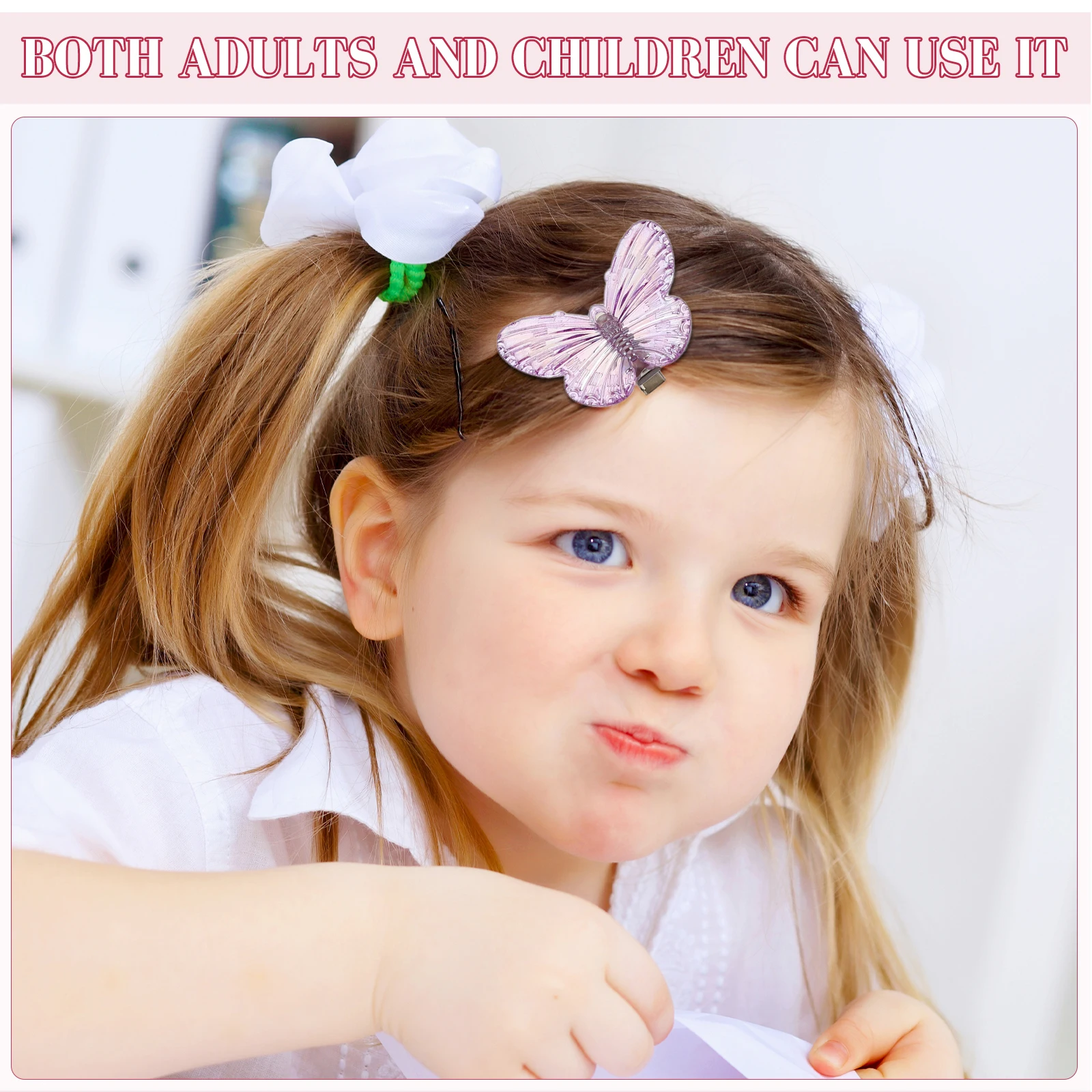 

40pcs Crystal Butterfly Clips Clear French Snap For Women Girls Lightweight Secure Hold Stylish Hair Accessories Bangs Clip