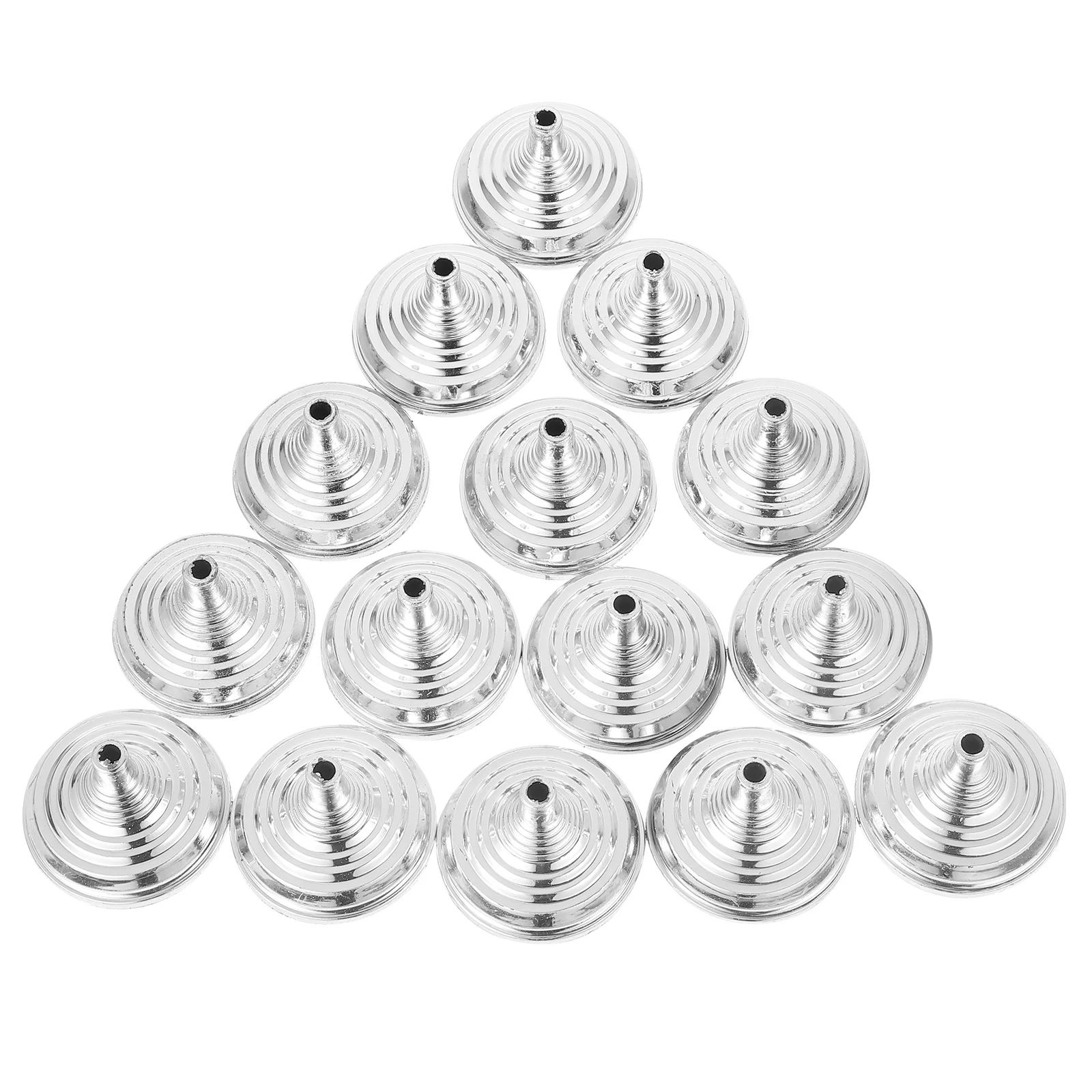 

30 Pcs Office Desks Mini Flag Holders For Small Flags Stand Decoration Table Runner Display Bases Silver