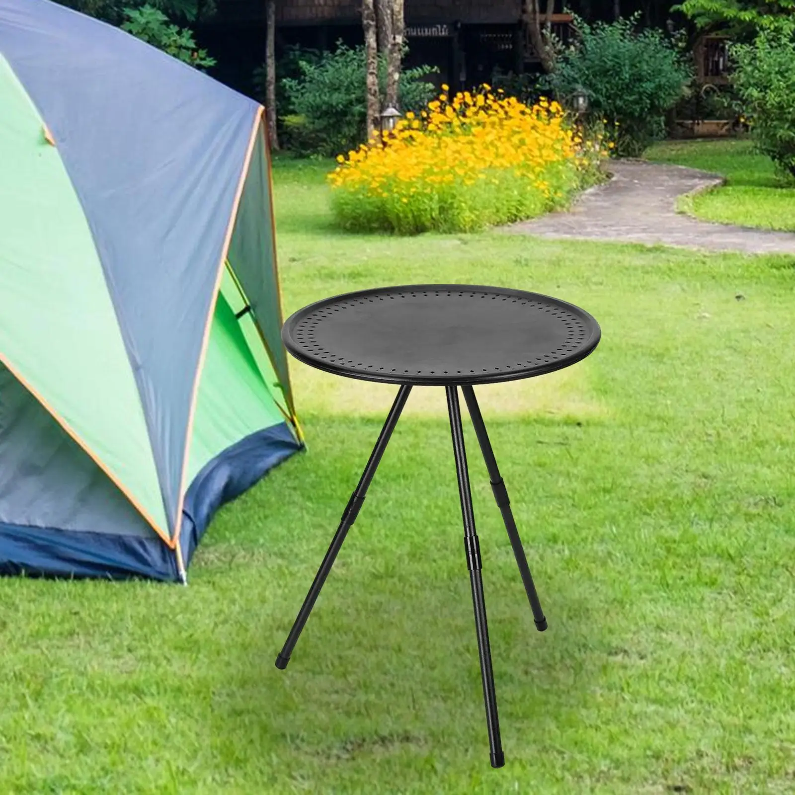 Camping Table Camping Furniture Round Side Table for Garden Outside Hiking