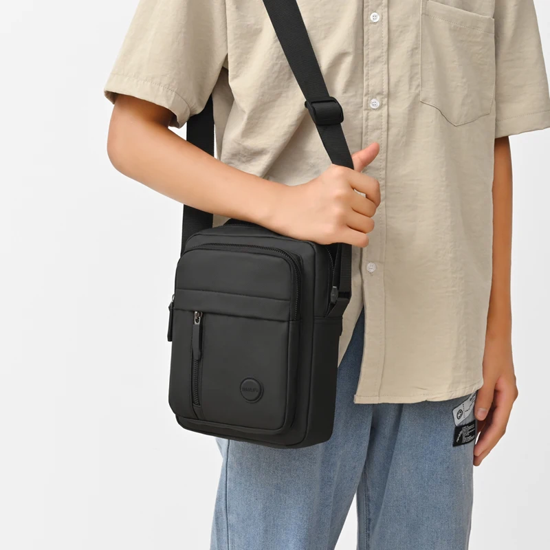 Business-Umhängetasche für Herren – Fortschrittliches Design mit mehreren Fächern, Schultertasche für Büro und Freizeit – Detail 6