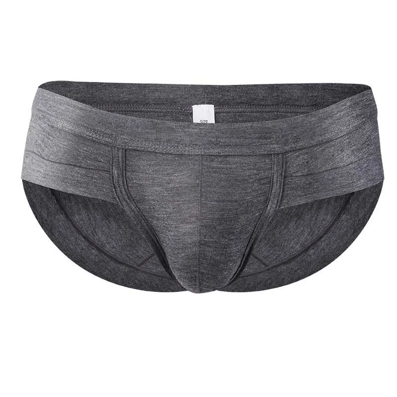 

5PCS Men's underwear: U-shaped modal briefs, masculine feel, pocket for sports, breathable, low-waisted shorts