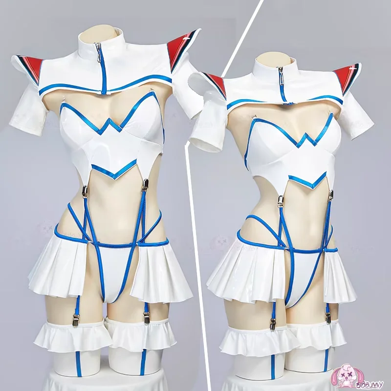 

Anime KILL la KILL Satsuki Derivative Sexy Lingerie Set Top and Skirt with Panty Gloves Cosplay Costume Halloween Carnival Gift