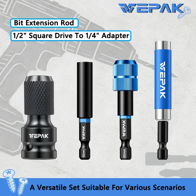 VEPAK Bit Extension Rod 1/2