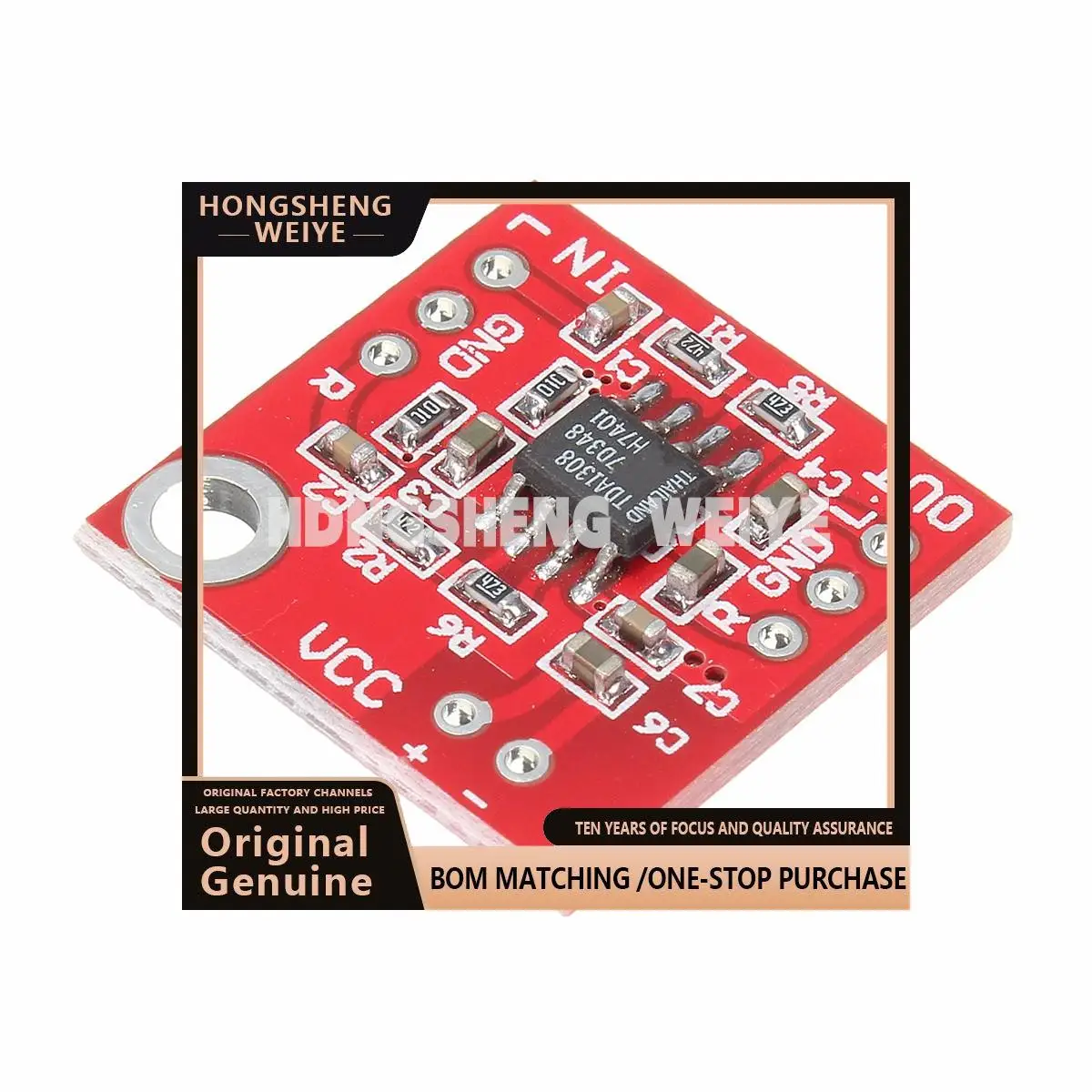 100%new Stereo TDA1308 Headphone Amplifier Board Headset Amp Preamplifier Board Module 3V-6V For arduino diy Red 100%new