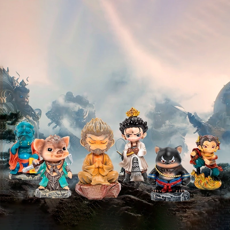 

2025 Instock Bestseller Black Myth Wukong Pc Game Blind Box Resin Figure 10-15cm Desktop Cartoon Collectible Gaming Merch Gift