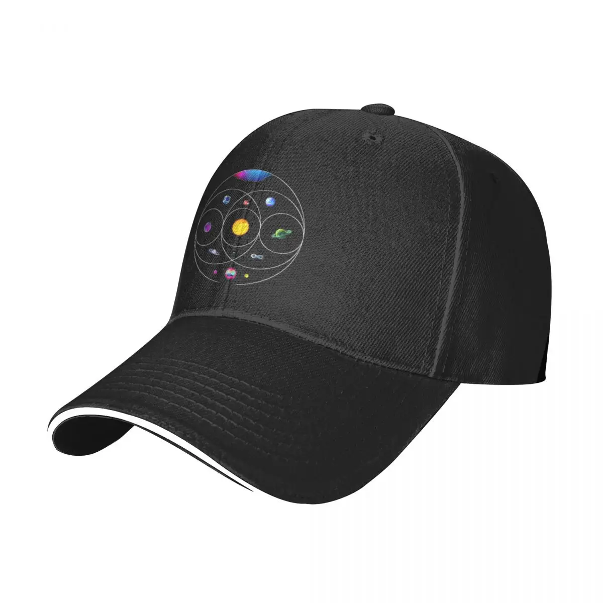 Music Of The Spheres Cold.play Baseball Caps Casual Rock Music Sandwich Hat Unisex Adjustable Dad Hat Outdoor