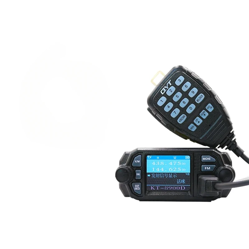 For QYT-KT-8900D Walkie Talkie 25W Mobile Transceiver Station Dual Band Car Radios 136-174 400-480MHz VHF Mini Amateur Long Rang