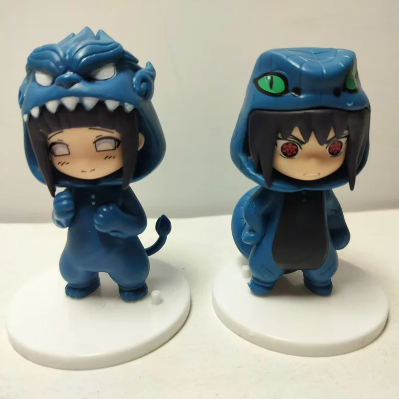8 Stuks Naruto Figuren Model Ornament Leuke Anime Uchiha Sasuke Sakura Cosplay Action Beeldje Model Speelgoed Itach Decoraties Geschenken
