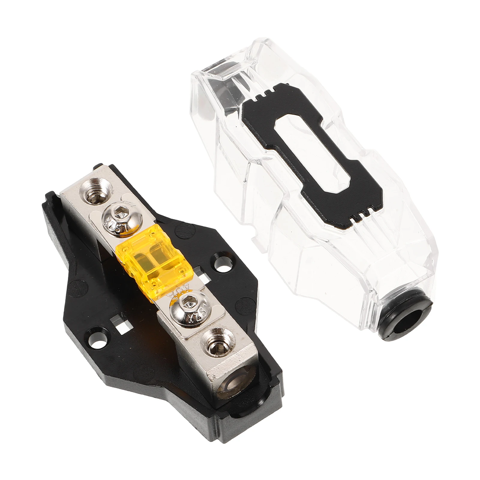 

Amplifier Fuse Holder Auto Assortment with Transparent Lid Abs Block Automotive