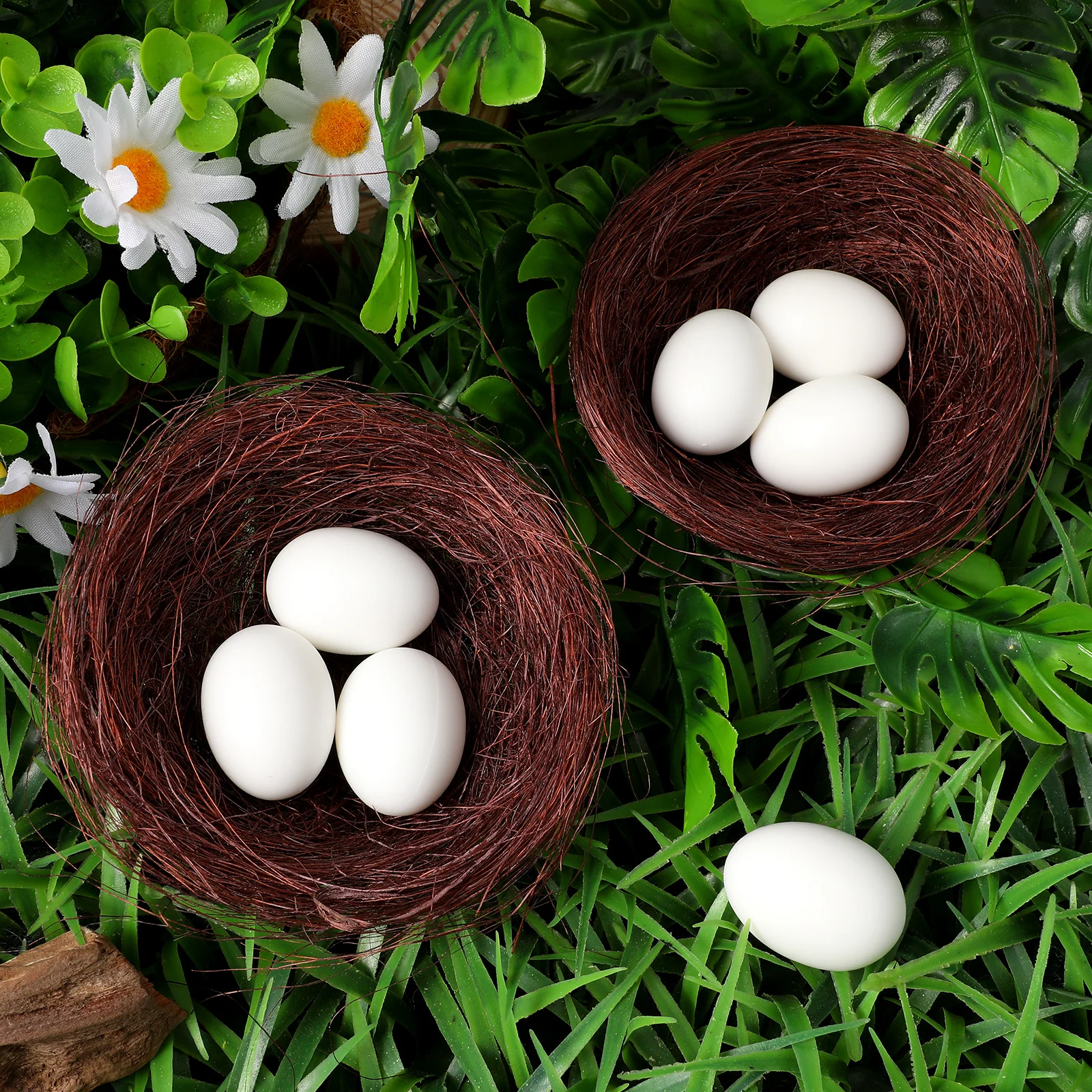 

10 pcs Handmade Bird Nests Natural Woven Nest For Pet Birds Shelter Decor Artificial Nest Simulation Breeding Environment Garden