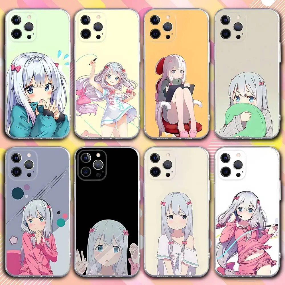

S-Sagiri Anime I-izumi Phone Case For iPhone 17,16,15,14,13,12,11 Pro,Max,Plus,X,XS,XR,SE4,E Mini Transparent Soft Cover