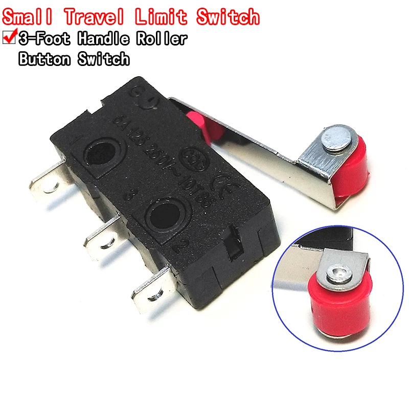 10pcs New Micro Roller Lever Arm Normally Open Close Limit Switch KW12-3 KW11-N