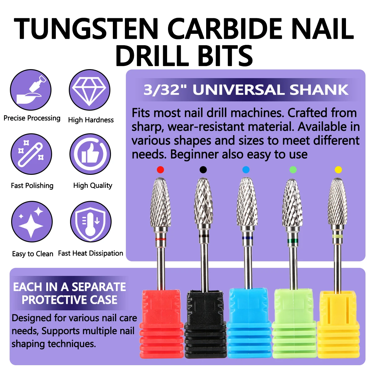 Brocas de carboneto de tungstê - Nail Art Gel Polos avaliação e preço