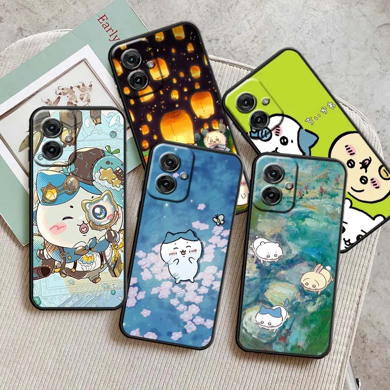 

Usagi Chiikawa Hachiware Phone Case For Motorola G85 Edge 50 G24 G35 G14 G04 40 G72 G34 G31 G Stylus G54 G13 G32 5G Black