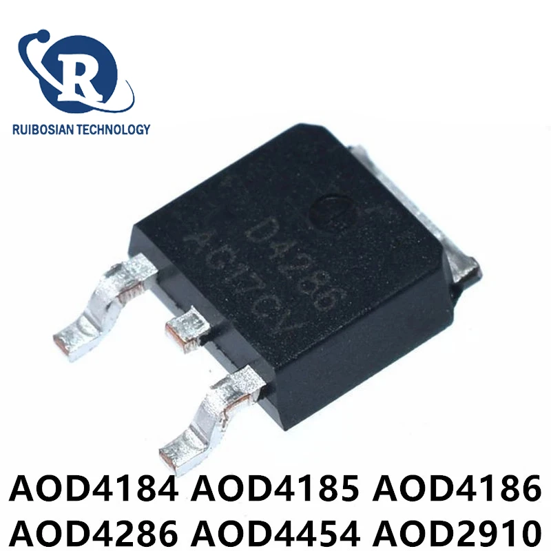 10PCS AOD4184 D4184 TO-252 AOD2606 D2606 AOD4185 D4185 AOD2810 D2810 AOD2908 D2908 AOD2910 D2910 AOD2922 D2922 AOD4132 D4132