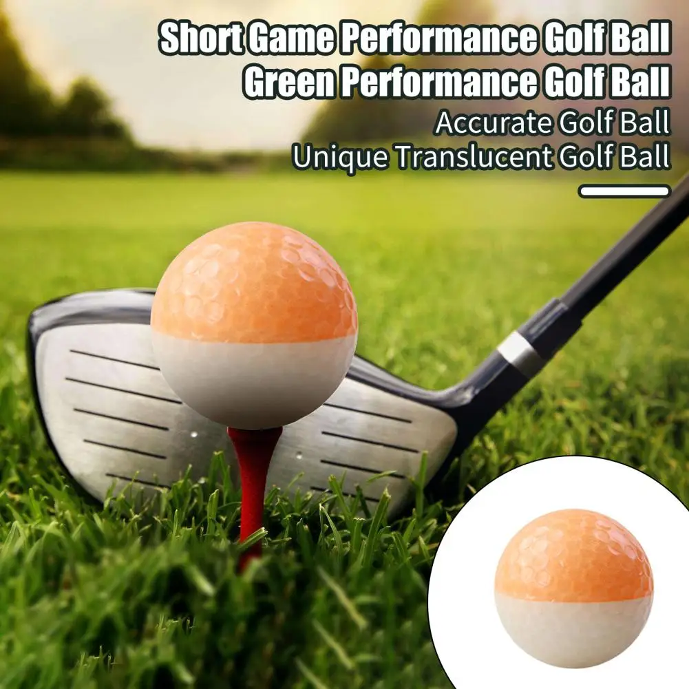 Translucent Golf Ball Colorful Lightweight Golf Balls for Control Unique Accessories for Golfers Gifts for Men on Birthdays