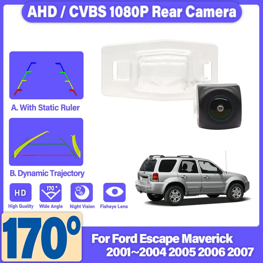 HD CCD Night Vision Car Rear View Reverse Backup Camera Waterproof For Ford Escape Maverick 2001 2002 2003 2004 2005 2006 2007