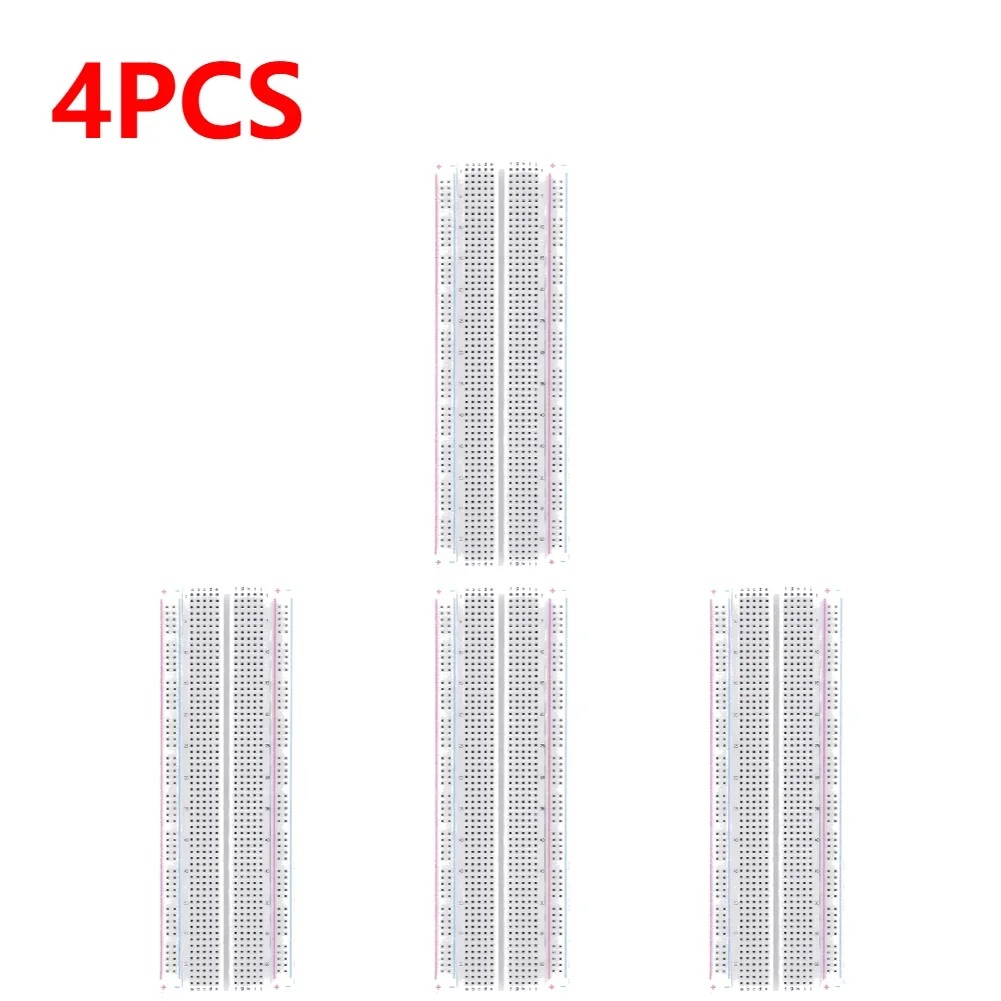 1-10 STKS Broodplank 830 Punt Soldeerloze PCB Broodplank MB-102 MB102 Test Ontwikkelen 200 aansluitingen DIY Wit/Transparant met verpakking