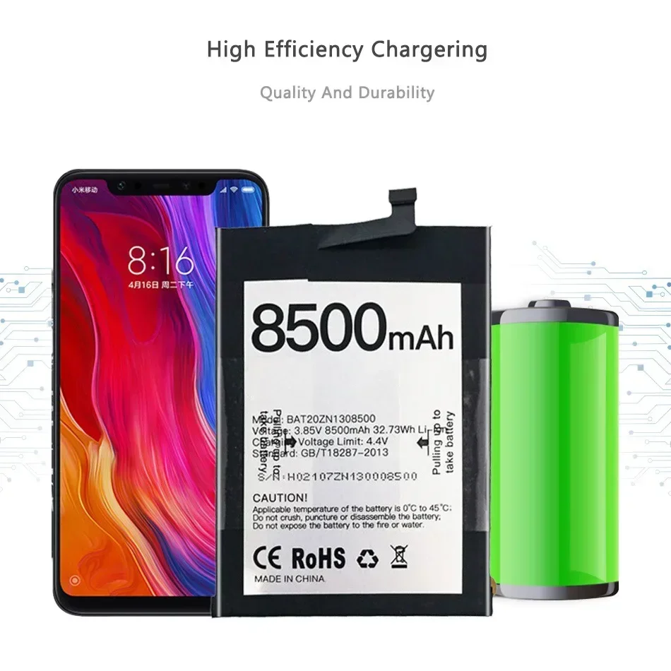 Baterai ponsel doo8500 mAh untuk Doogee S86/S86 Pro S86Pro