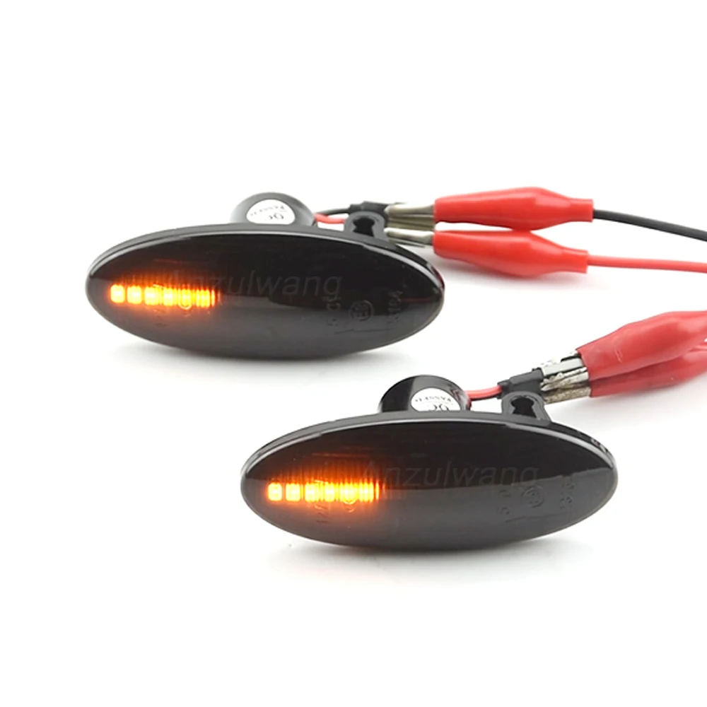 1pair High quality Dynamic LED Side Marker Turn Signal Lights lamp For SMART FORFOUR Renault KOLEOS Nissan X-Trail QASHQAI NP300