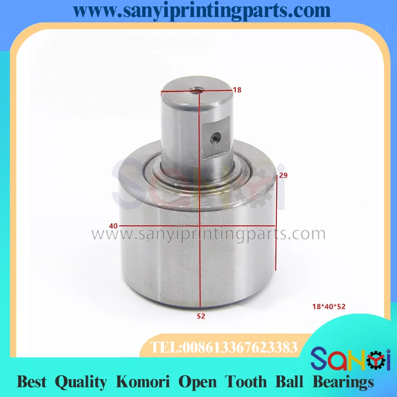 Komori Open Tooth Ball Bearing KRX18X40X52 High Quality Rear Cannon Paper Roller Open Tooth Ball Bearing