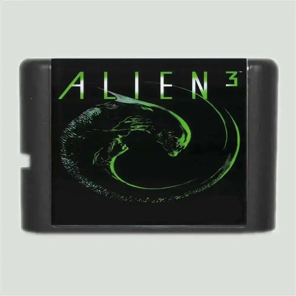 エイリアン3リージョンの無料ゲームカード,16ビット,md,セガ,メガドライブ,ジェネシスカード