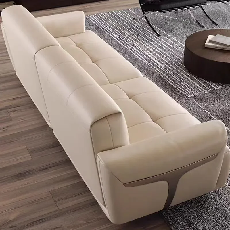 

-For Luxury Sofa Set Living Room Modern Italian Leather High Quality Hotel Sitting Room Sectional Sofa Couch&