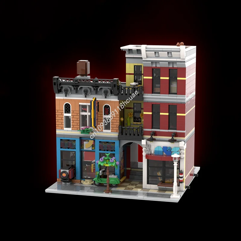 2279ピース MOC マネージャーSオフィス ジャズクラブ モジュール式モデル 組み立てブロック クリスマスギフト 建築玩具 DIY クリエイティブブロック 子供向け