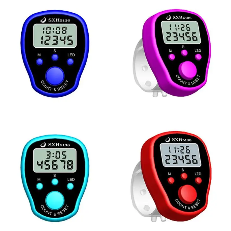Contador recitación Buda LED con función reloj multifuncional, 1 unidad