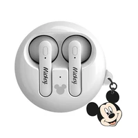 Dsiney TWS cancelación de ruido Bluettoth auriculares inalámbricos Semi en la oreja dibujos animados lindos auriculares Bluetooth modo de reposo súper largo