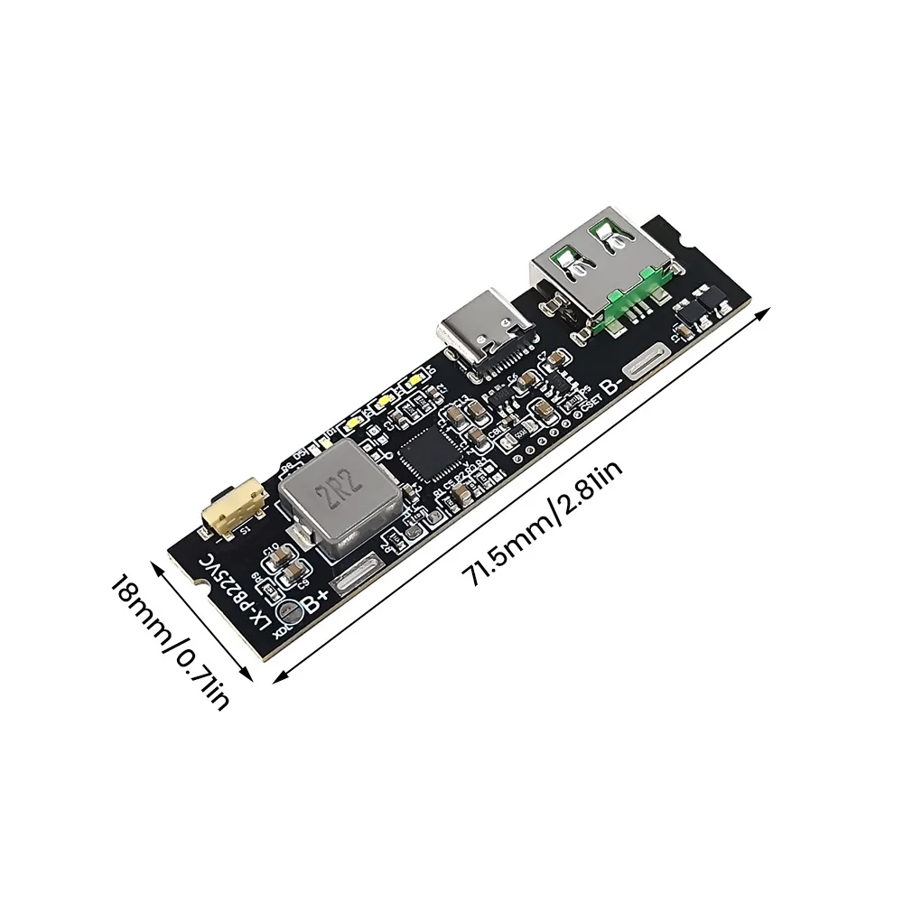 QC3.0 QC2.0 Dual USB 22.5W Type-C USB PD Fast Charge Mobile Power Bank 18650 Charging Module With Indicator