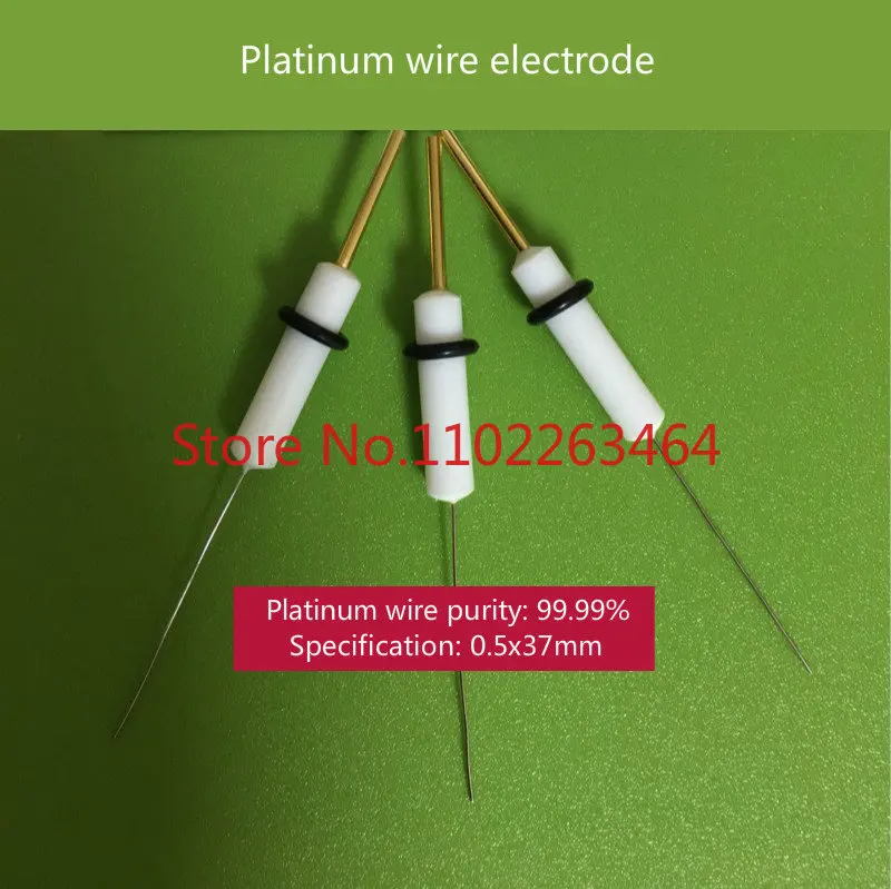 

Platinum wire electrode, electrochemical contrast electrode, auxiliary electrode. Specification: 0.5x37 mm, 1.0x37 mm.