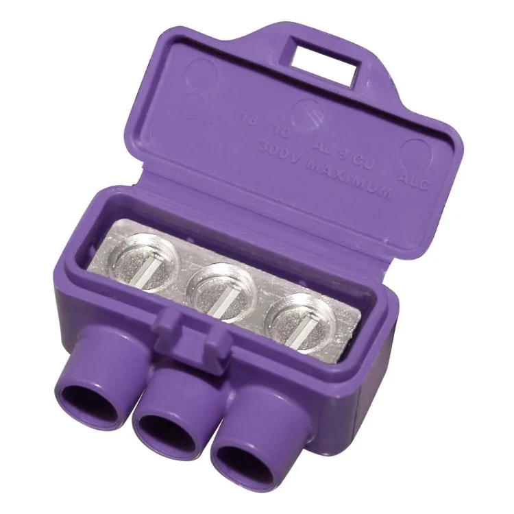 Conector do fio AlumiConn, roxo, 95135, 100 pcs, contagem