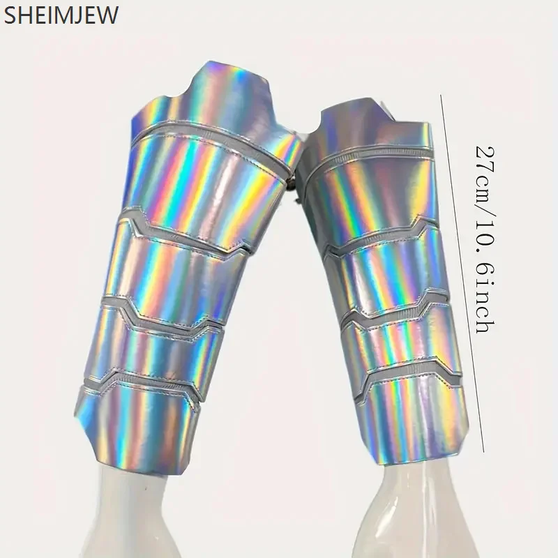 Średniowieczny Retro Rycerski Mankiet na Rękę Halloween Laserowy Kostium Akcesoria Zestaw Wiking Karnawał Cosplay Scena Biżuteria Rekwizyty